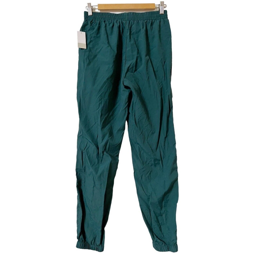 Bp Nordstrom NWT Nylon Track Pants Green Moss Sz XS Elastic Waist Adjustable - Picture 3 of 6